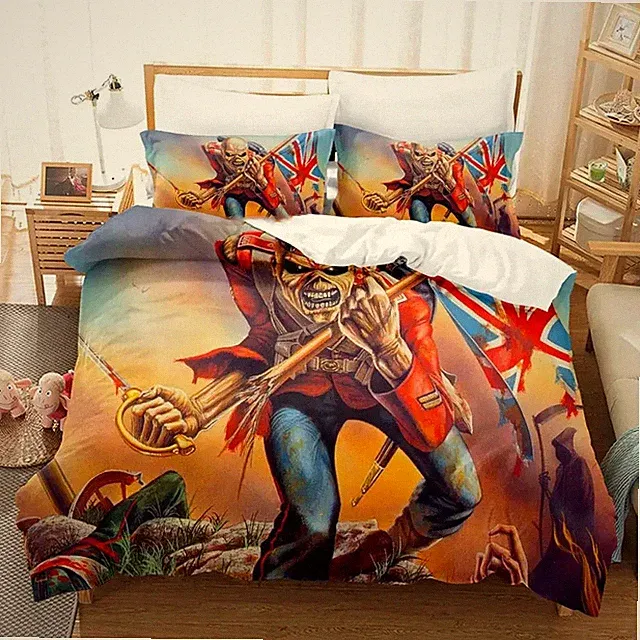 Iron Heavy Metal Maidens Bedding Set Duvet Cover Bed Set Quilt Cover Pillowcase