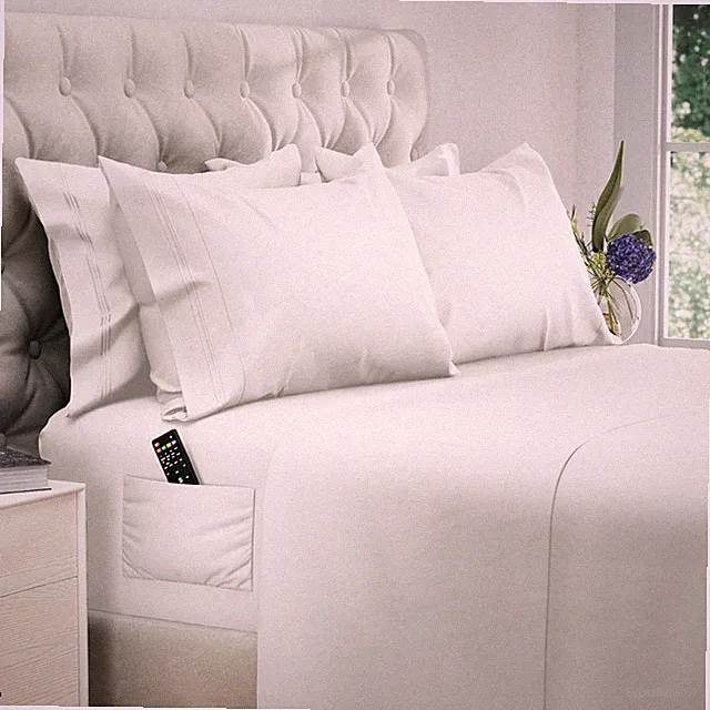 King Size Sheets Set - 6 pcs Breathable Cooling Bed Sheets - up to 15" Deep P...