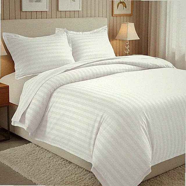Luxury 3-Piece Striped Duvet Cover Set! - 1500 Premier Hotel Quality Silky-Soft