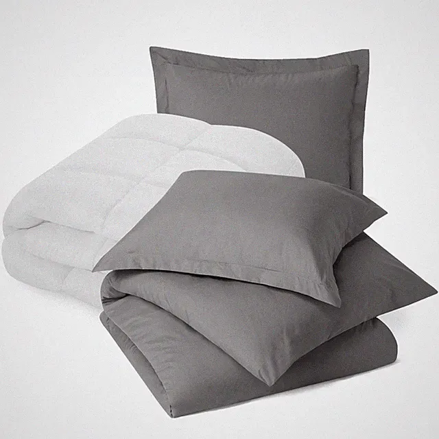 Set of Luxury Goose Down Alternative Comforter and Ultra Soft 3 PC Duvet cover