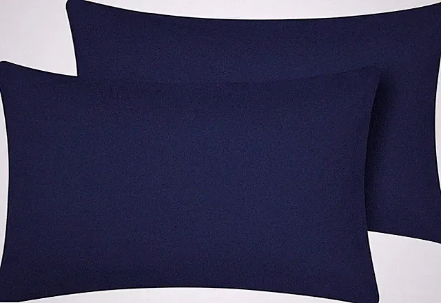 Travel Pillow Case 12x18 Size Pack of 2 Pieces 100% Egyptian Cotton Envelope Clo